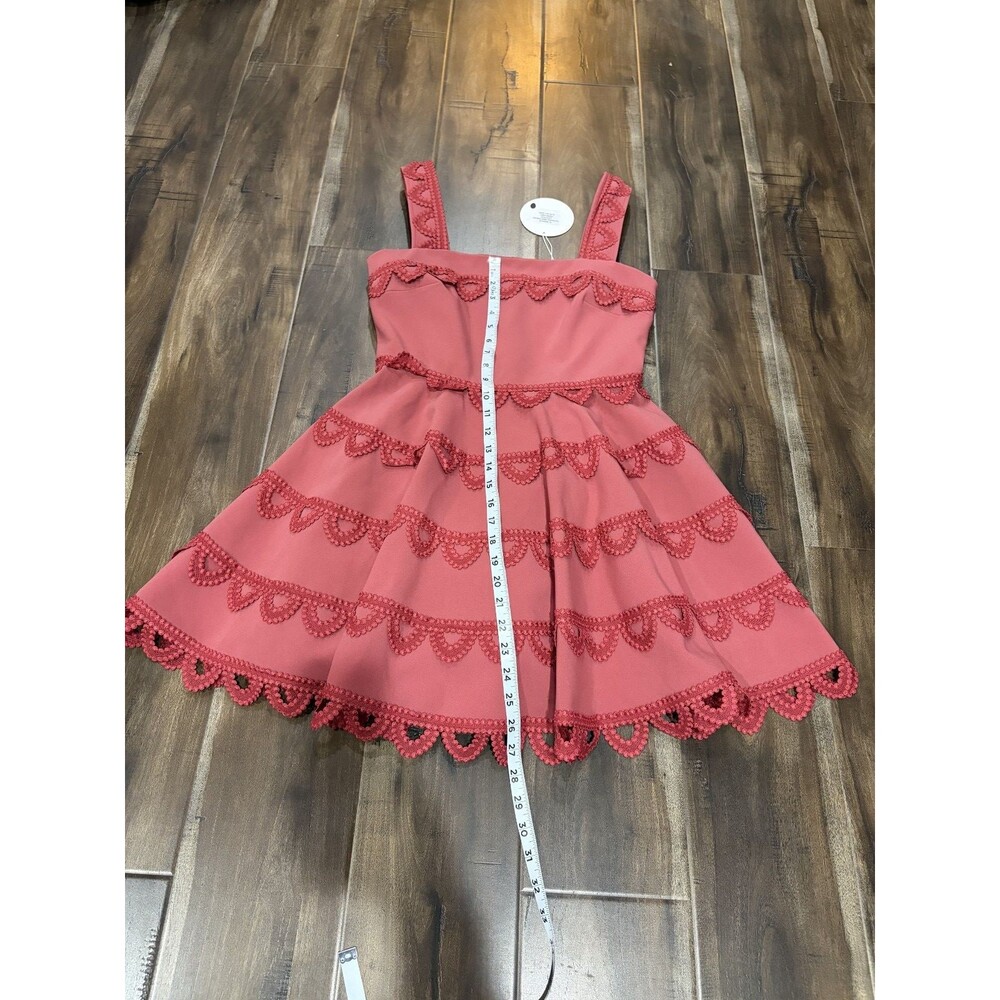La Maison Talulah - Glossed Mini Dress sz 2 Lipstick Color - Picture 6 of 10